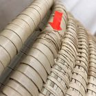 Open Box: Wooden Handle Lidded Hamper, Medium (15.75"Diam x 17.75"H) - Natural