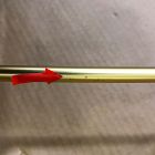 Open Box: Deco Curve Metal Wall Shelf, Double (20" x 22") - Antique Brass