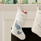 Felt Whale Family Stocking