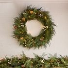 Faux Winter Citrus Wreath