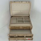 Open Box: Modern Shaped Jewelry Box, Grand (7.5"H) - Champagne