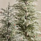 Faux Frosted Potted Floor Trees (4'&ndash;6')