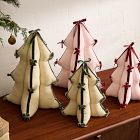 Plush Ribbon Tabletop Trees