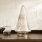 Etched Glass Snowflake Tabletop Tree