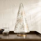 Etched Glass Snowflake Tabletop Tree
