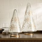 Etched Glass Snowflake Tabletop Tree