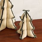 Plush Ribbon Tabletop Trees