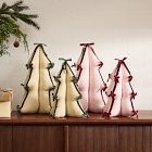 Plush Ribbon Tabletop Trees