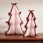 Plush Ribbon Tabletop Trees