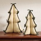 Plush Ribbon Tabletop Trees