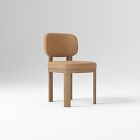Open Box: Anton Leather Dining Chair - Ludlow Leather Cumin, Burnt Wax