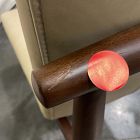 Open Box: Framework Dining Chair, Set of 2 - Ludlow Leather Sand, Dark Walnut