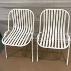 Open Box: Santa Cruz Outdoor Stacking Dining Chairs, Set of 2 - Seashore