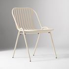 Open Box: Santa Cruz Outdoor Stacking Dining Chairs, Set of 2 - Seashore