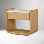 Zephirin Travertine Nightstand (28")