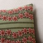 Pop Botanical Stripe Pillow Cover