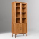 Mid-Century Glass Cabinet (35")