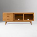 Mid-Century Glass Media Console (72"&ndash;80")