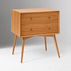 Mid-Century Wide Nightstand (25")