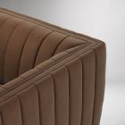 Anniina Channeled Leather Swivel Chair
