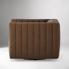 Anniina Channeled Leather Swivel Chair