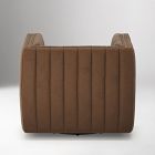 Anniina Channeled Leather Swivel Chair