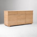 Open Box: Aggie Cerused Buffet (61"W) - Warm Cerused