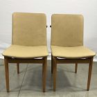 Open Box: Framework Dining Chair, Set of 2 - Ludlow Leather Cumin, Acorn