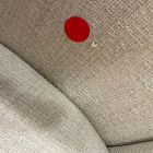 Open Box: Show Wood Office Chair - Deco Weave Sand, Acorn, Brushed Stainless Steel