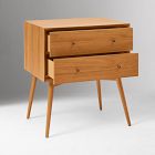 Mid-Century Wide Nightstand (25")