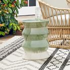Cami Indoor/Outdoor Ceramic Round Side Table (13")