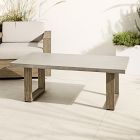 Portside Outdoor Wood/Concrete Coffee Table (50.5")