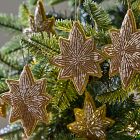 Beaded Velvet Star Ornaments (Set of 6)