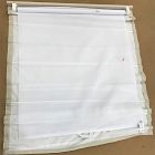 Open Box: Linen Cordless Light Filtering Roman Shade (44"W x 64"L) - Natural Flax
