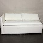 Open Box: Shelter Left Arm Bench - Performance Yarn Dyed Linen Weave Alabaster