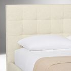 Emmett Tufted Side Storage Bed - Wood Legs