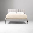 Emmett Channeled Bed - Metal Legs
