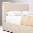 Emmett Nontufted Low Profile Bed - Wood Legs