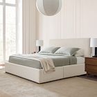 Emmett Nontufted Side Storage Bed - Wood Legs