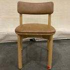 Open Box: Sadove Faux Leather Dining Chair - Bourbon, Sand 