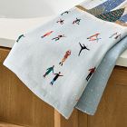 Nicole Cicak Holiday Ice Skaters Hand Towel
