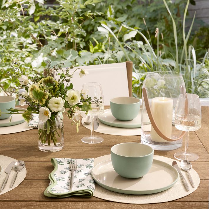 Kaloh Melamine Outdoor Dinnerware Set of 16 | West Elm