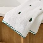 Embroidered Tree Hand Towel