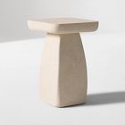 Quince Indoor/Outdoor Concrete Pedestal Side Table (14")