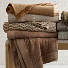 Two-Tone Cotton Linen Blanket