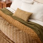 Diamond Lattice Floral Duvet Cover &amp; Shams
