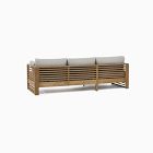 Santa Fe Slatted Outdoor 2-Piece Chaise Sectional (95")