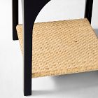Archibald Lacquer &amp; Rattan Side Table (16")