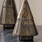 Lidded Glass Filled Tree Candle