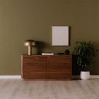 Rina Curved Oak Pedestal 6-Drawer Dresser